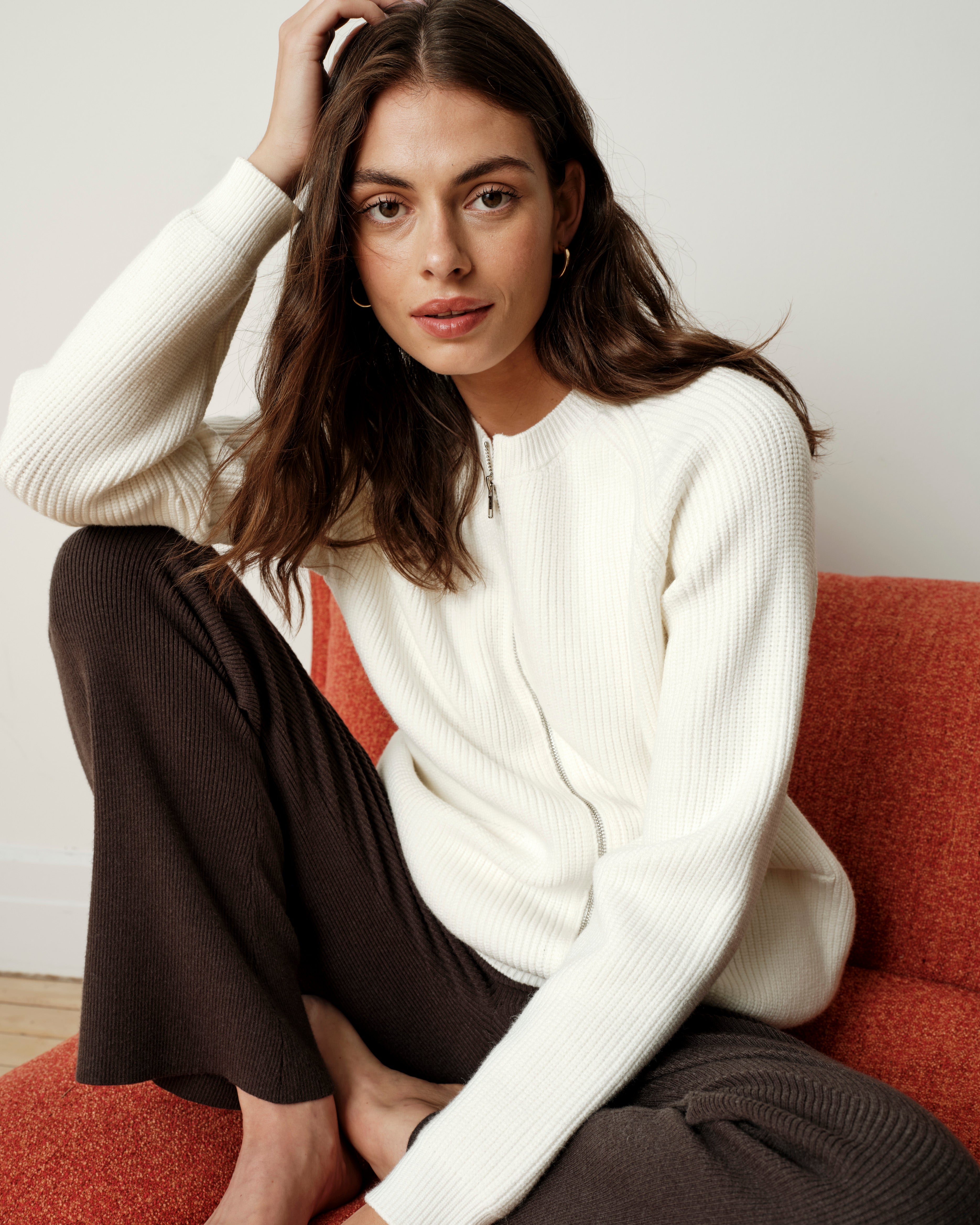 Better-Than-Wool Zip Cardigan - Cream – Universal Standard