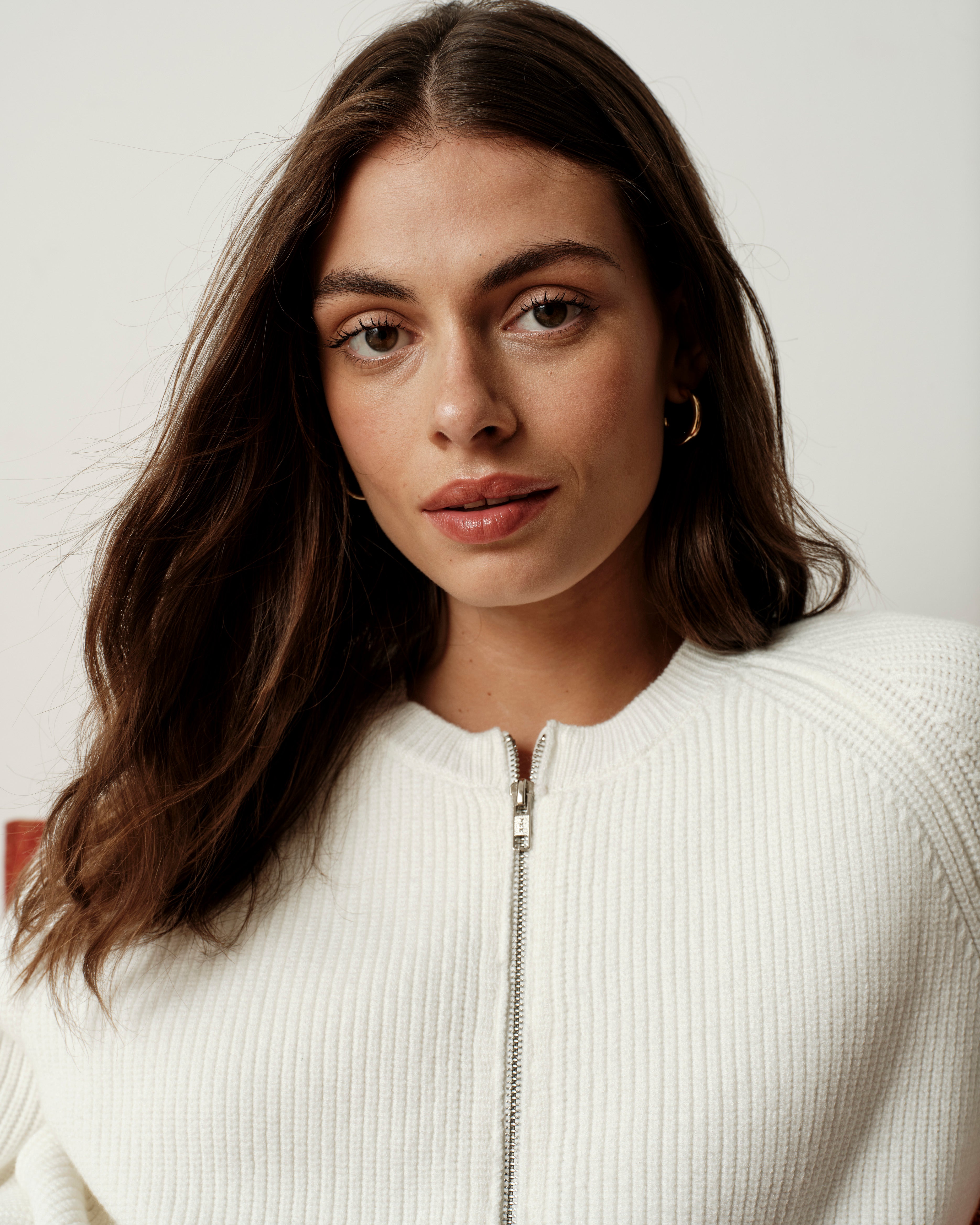 Better-Than-Wool Zip Cardigan - Cream – Universal Standard