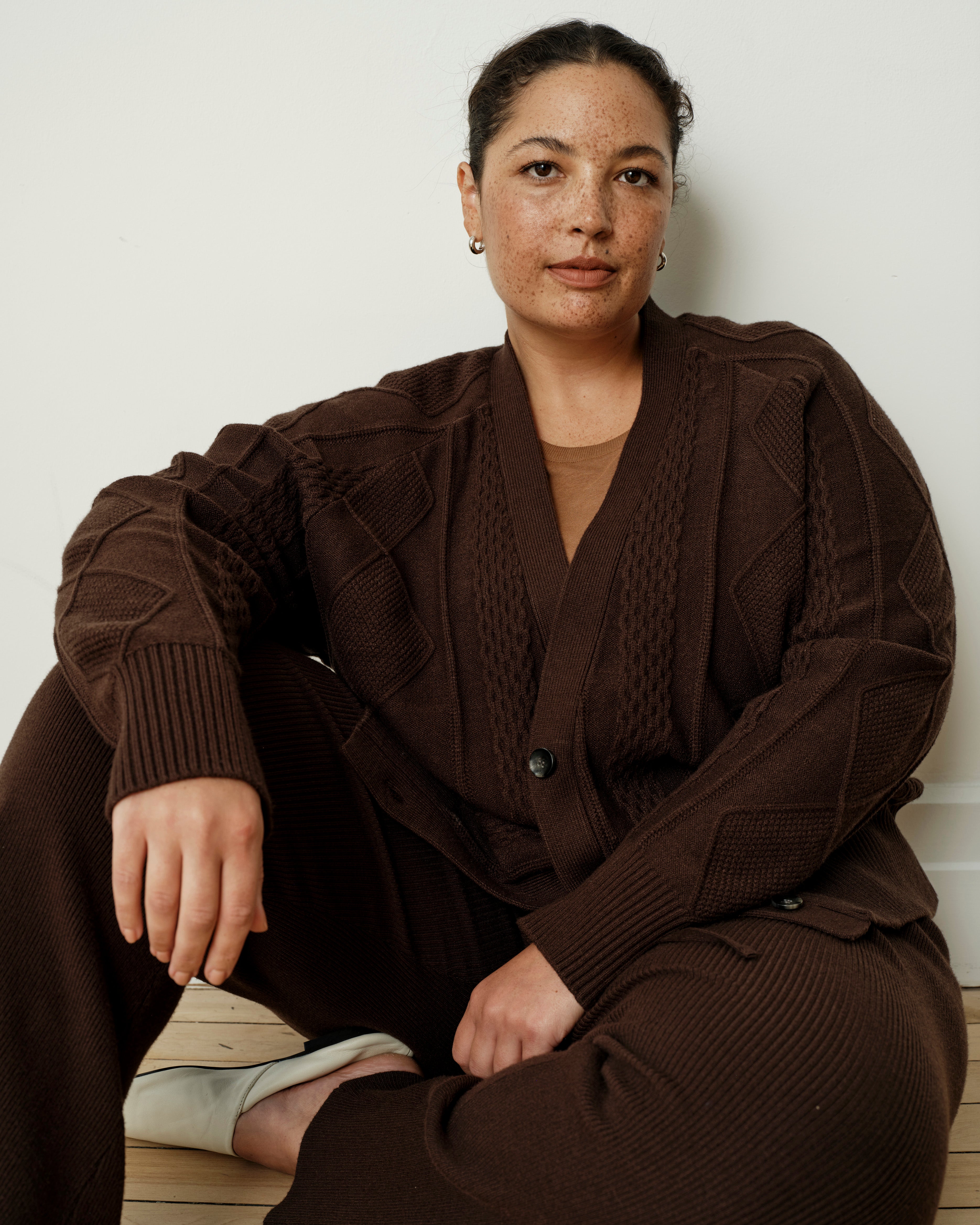 Cable Knit Cardigan - Espresso – Universal Standard