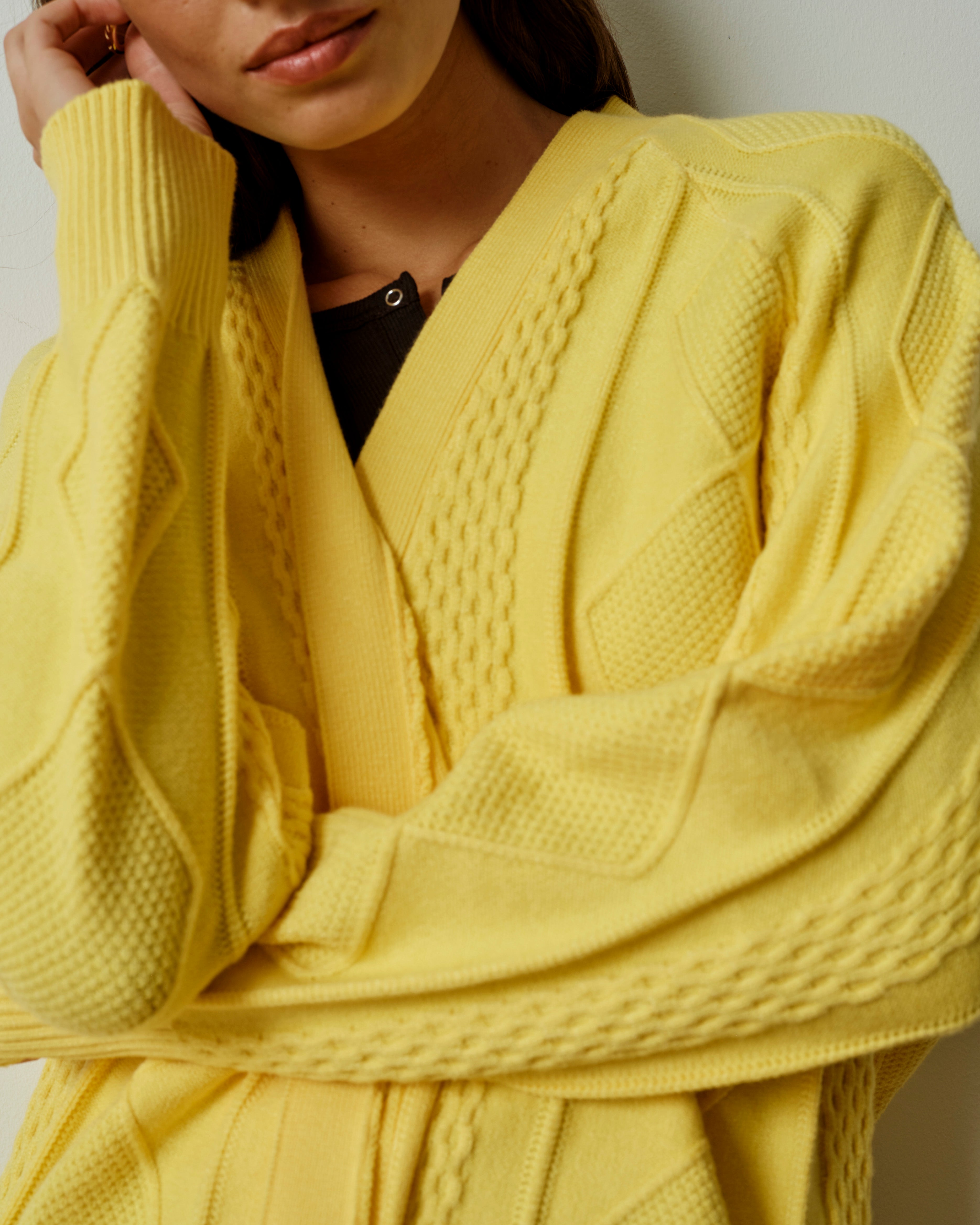 Cable Knit Cardigan - Banana Pudding – Universal Standard