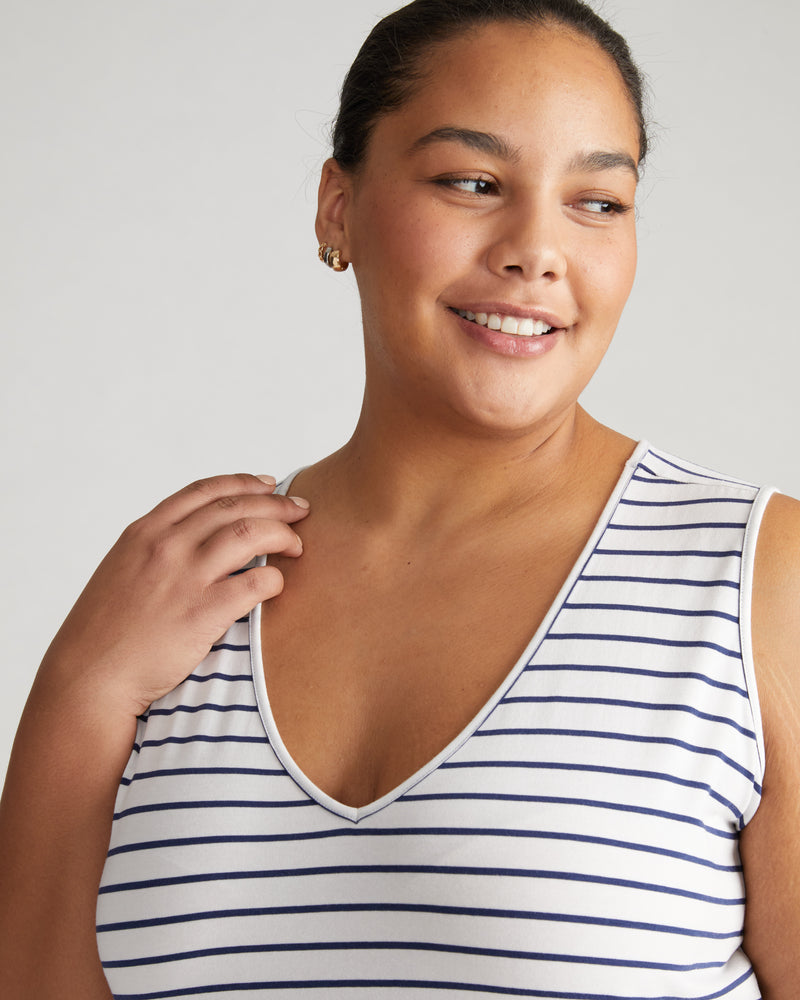 UltimateS Meko Nightie - White/Cenote Stripe