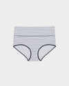 UltimateS Full Coverage High Rise Brief - White/Cenote Stripe