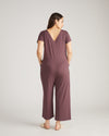 UltimateS Jemma V Neck Jumpsuit - Cassis