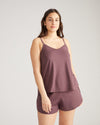 UltimateS Natalie Jersey Sleep Set - Cassis
