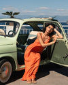 Kite Linen Dress - Italian Orange | Plus Size & Straight Size Women's Fashion | Universal Standard