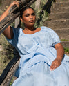 Andrea Peplum Linen Top - Cielo Blue | Plus Size & Straight Size Women's Fashion | Universal Standard