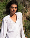 Frances Embroidered Linen Blouse - White | Plus Size & Straight Size Women's Fashion | Universal Standard