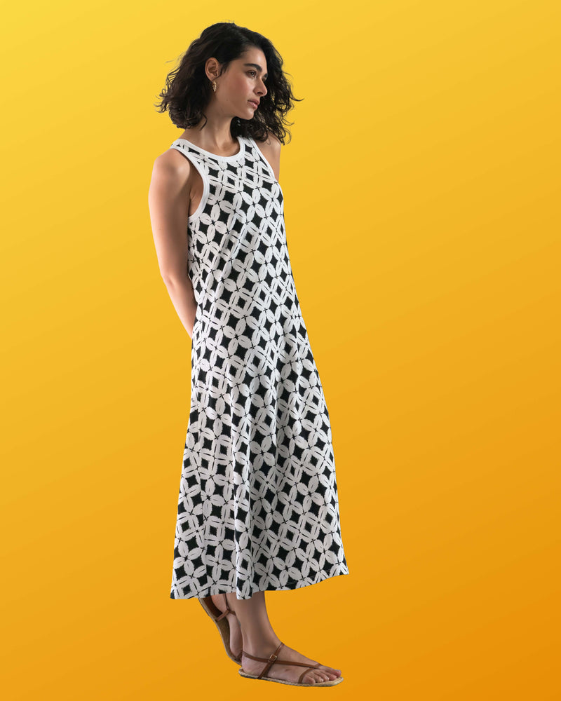 Sardinia Tank Dress - Eclipse Print
