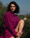 The Embroidered Artist Poplin Shirt - Hyper Pink | Plus Size & Straight Size Women's Fashion | Universal Standard