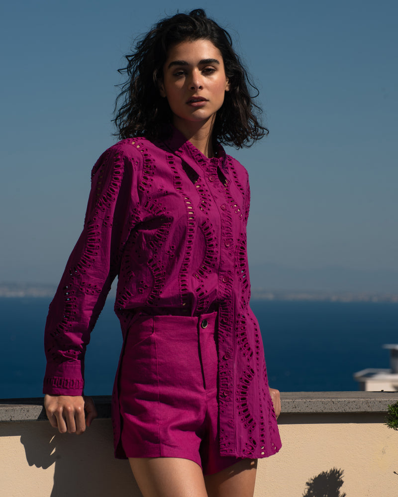Coastal Linen Shorts - Hyper Pink | Plus Size & Straight Size Women's Fashion | Universal Standard