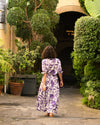 Tosca Linen Maxi Skirt - Purple Majolica Print | Plus Size & Straight Size Women's Fashion | Universal Standard
