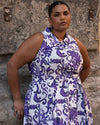 Adelaide Linen Shirtdress - Purple Majolica Print | Plus Size & Straight Size Women's Fashion | Universal Standard