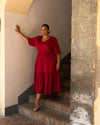 Sorrento Linen Midi Dress - Vibrant Red | Plus Size & Straight Size Women's Fashion | Universal Standard