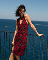 Lila Tie-Back Liquid Jersey Dress - Very Cherry Print | Plus Size & Straight Size Women's Fashion | Universal Standard