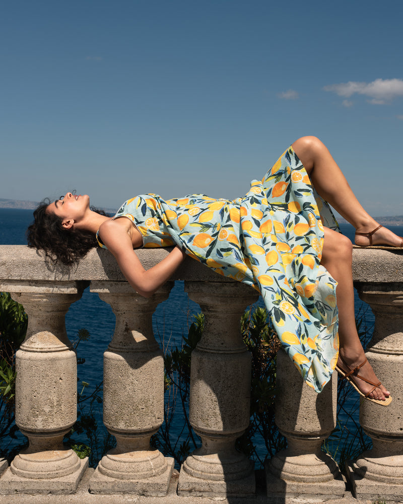 Kite Linen Dress - Limoncello Print | Plus Size & Straight Size Women's Fashion | Universal Standard