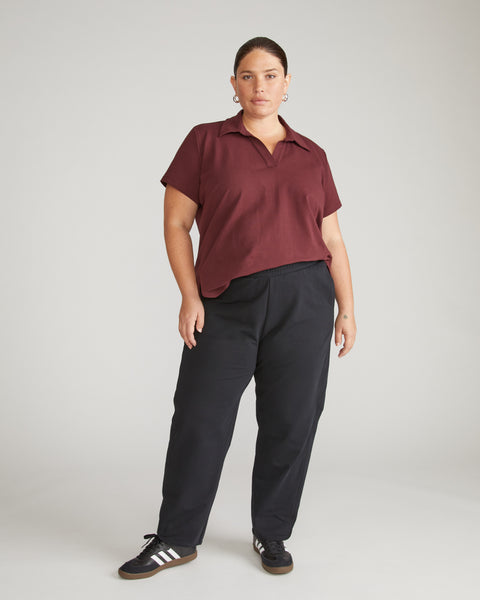 Varsity French Terry Pull On Pants - Black – Universal Standard