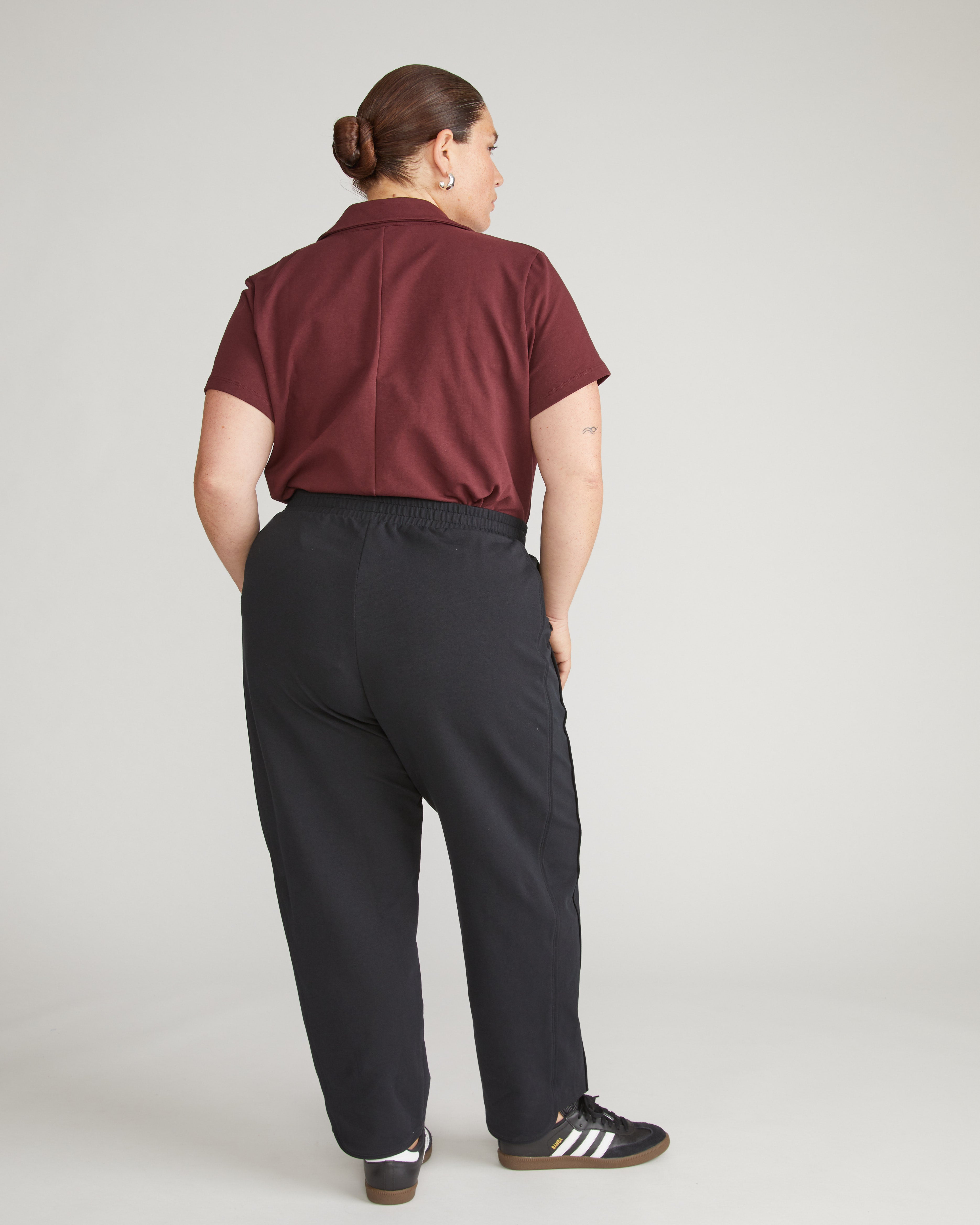 Varsity French Terry Pull On Pants - Black – Universal Standard