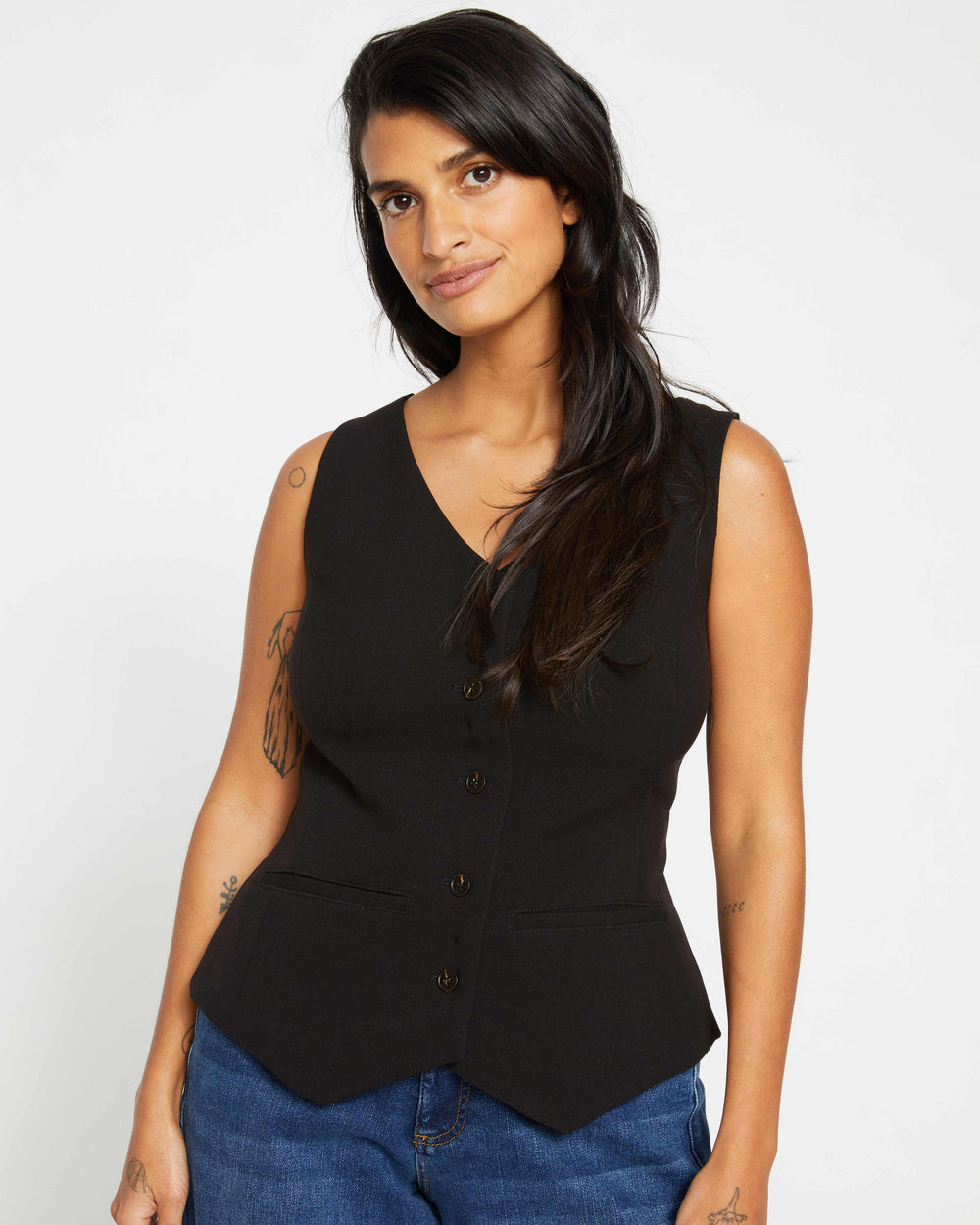 The Tailored Vest - Black