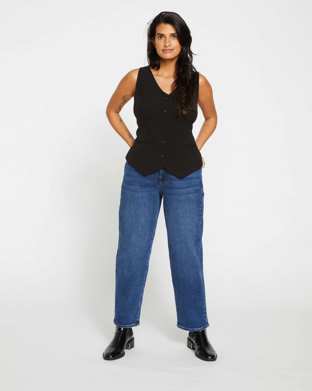 The Tailored Vest - Black