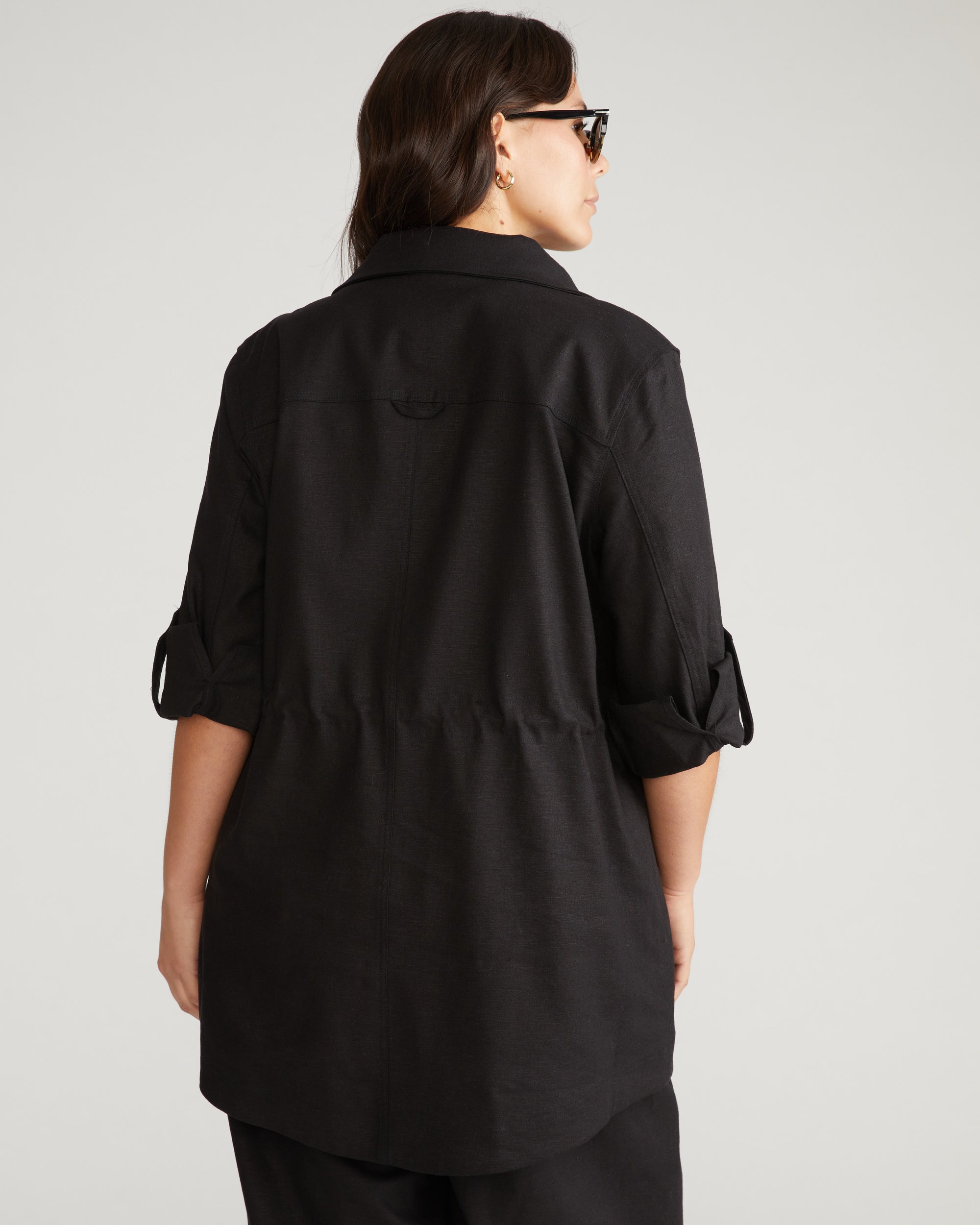 Vineyard Linen Jacket - Black