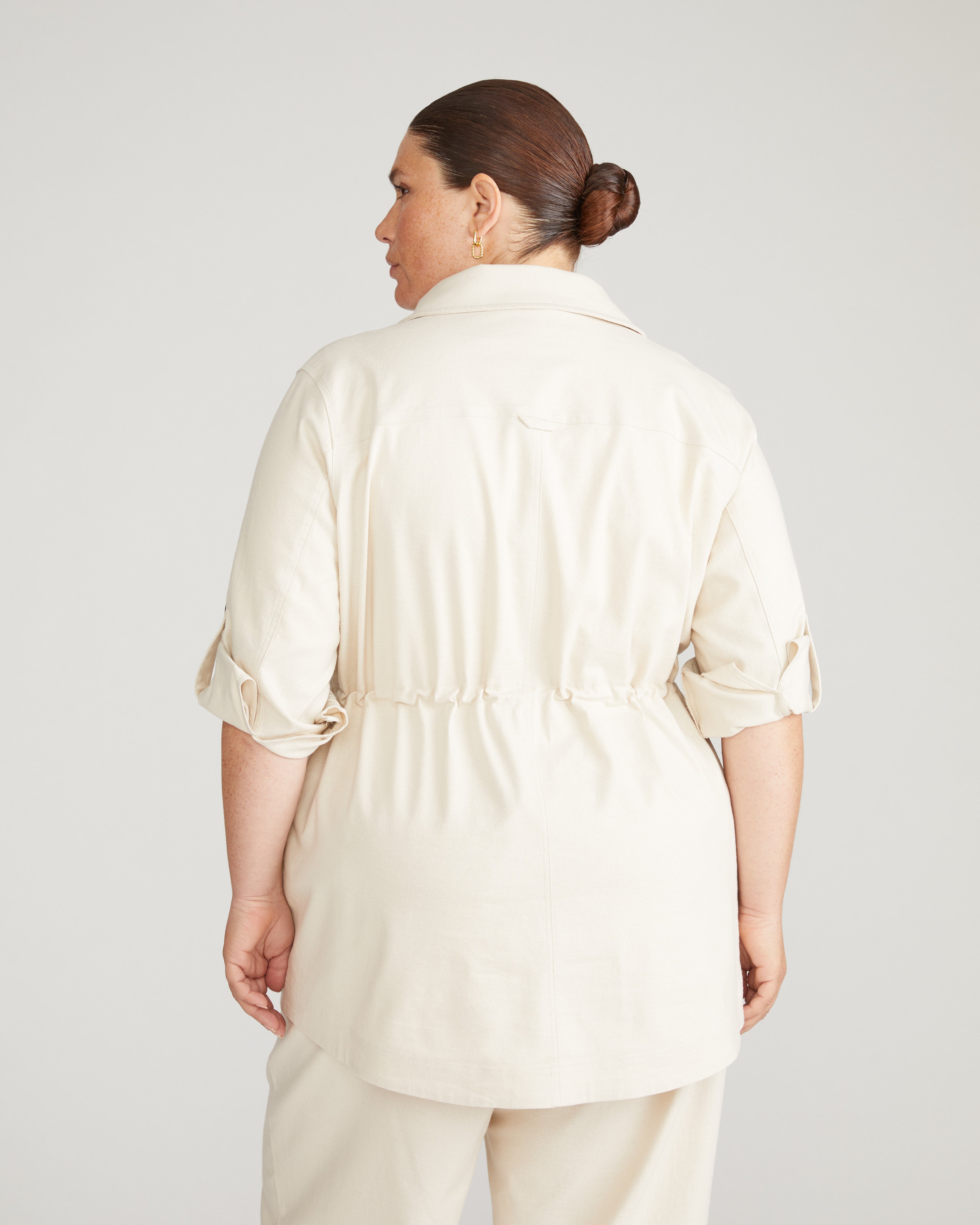 Vineyard Linen Blend Jacket - Ecru – Universal Standard