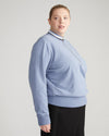 Peachy Terry Half Zip Pullover - Pressed Pansy