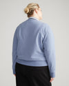 Peachy Terry Half Zip Pullover - Pressed Pansy