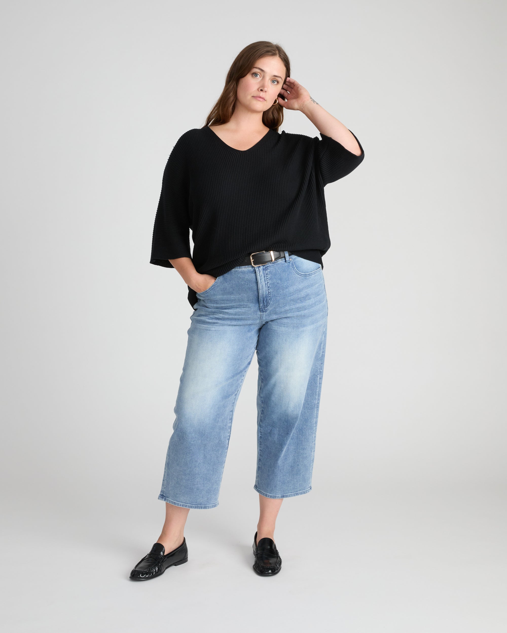 Lotus Sweater - Black | Plus Size & Straight Size Women's Fashion | Universal Standard