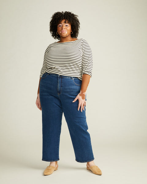 パンツ epa wide straight jeans\"BLK\" 25 epa wide straight jeans