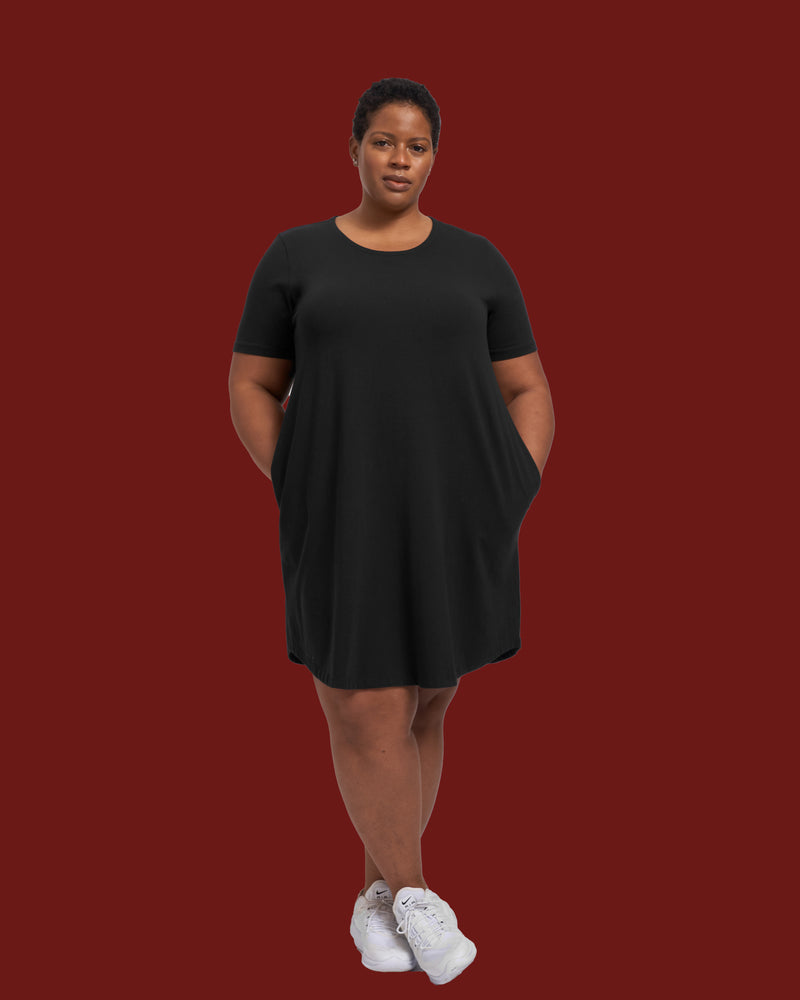 Halie T-Shirt Dress - Black