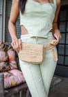Hat Attack Straw Belt Bag