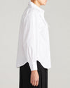 Janet Tie-Neck Cotton Poplin Shirt - White | Plus Size & Straight Size Women's Fashion | Universal Standard