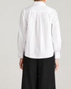 Janet Tie-Neck Cotton Poplin Shirt - White | Plus Size & Straight Size Women's Fashion | Universal Standard