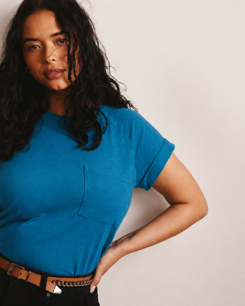 Light-As-Air Boy Tee - Ink Blue | Plus Size & Straight Size Women's Fashion | Universal Standard