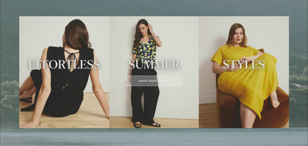 effortless summer styles including dresses. tops, and bottoms in all new colors and silhouettes. shop sizes 00 to 40