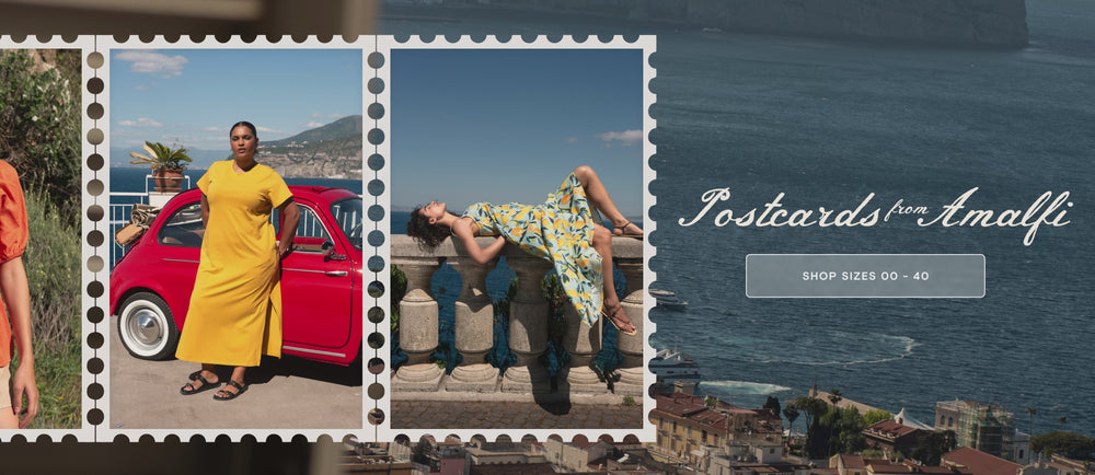 shop our latest collection and transport yourself to the sun-drenched cliffs of the Italian coast Shop sizes 00 - 40