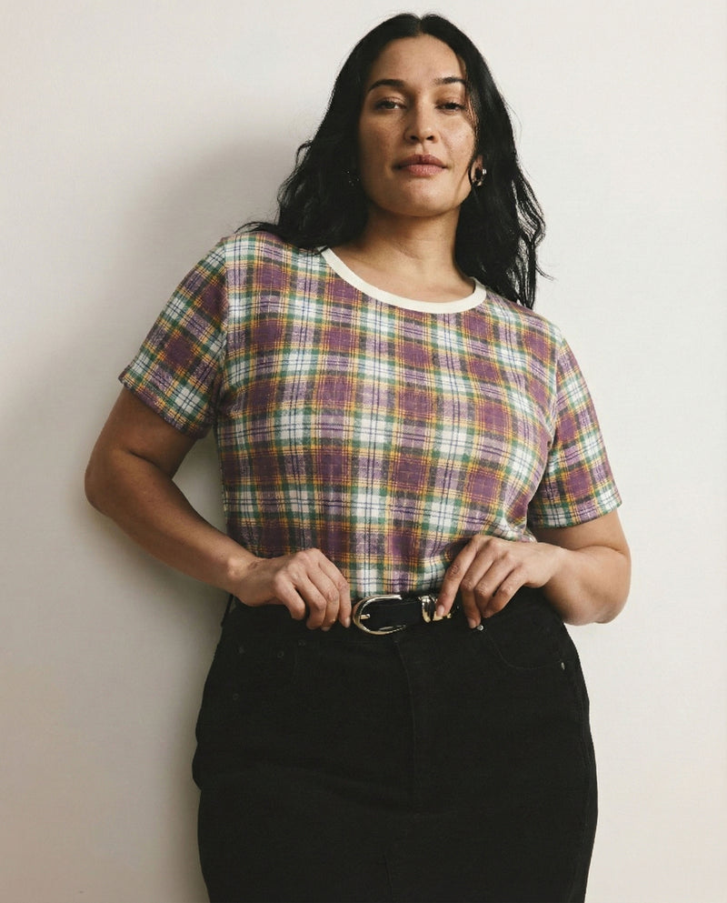 Tee Rex - Purple Plaid