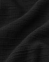 Statement Tailored Ponte Top - Black Tweed