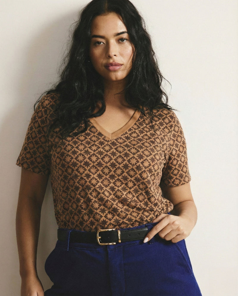 V Rex - Brown Hacienda Print