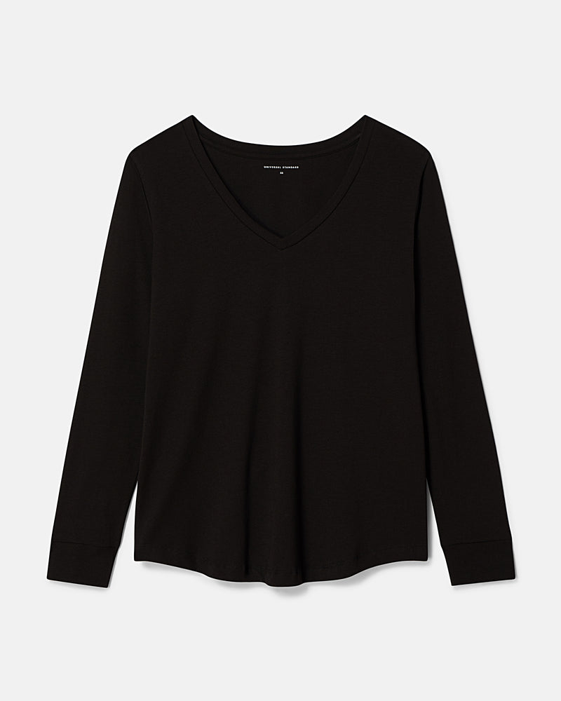 Long Sleeve V Rex - Black