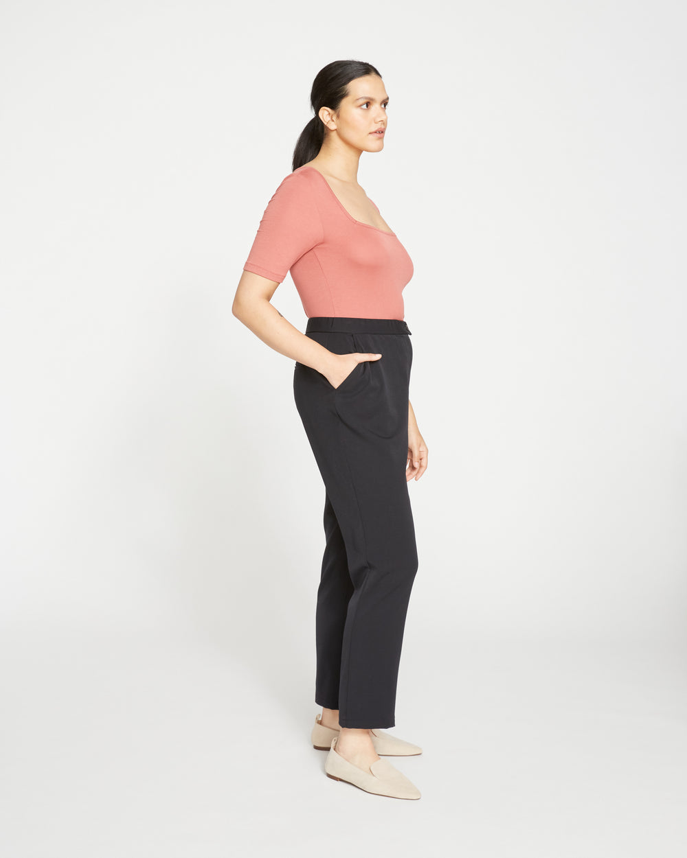 All Day Cigarette Pants - Black