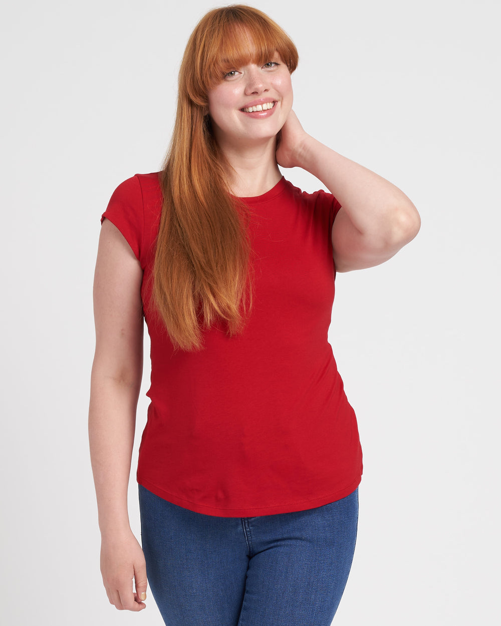 Ashley Cap Sleeve Tee - Sienna