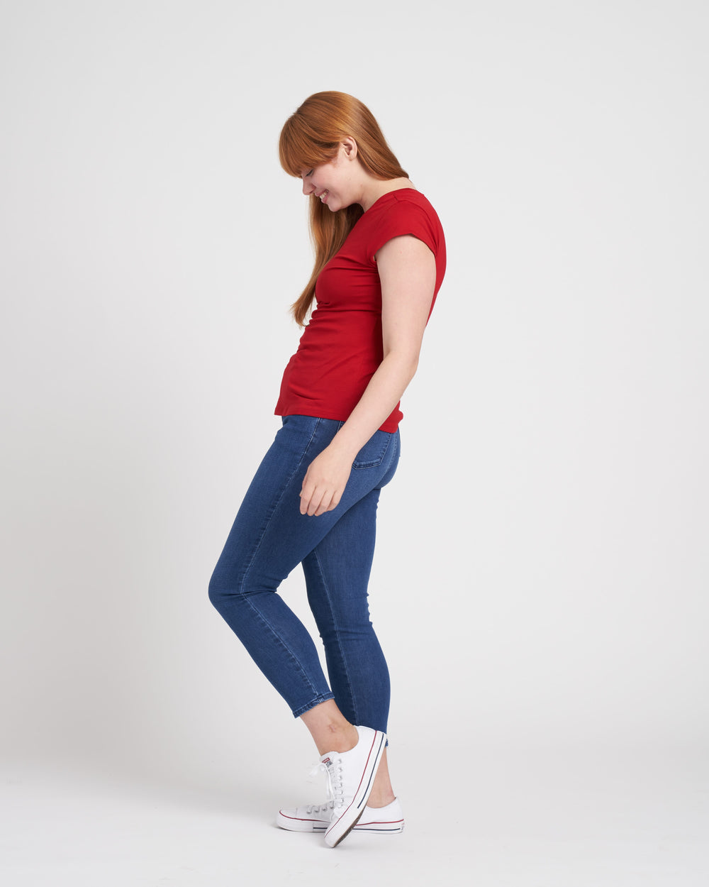 Ashley Cap Sleeve Tee - Sienna
