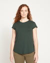 Ashley Cap Sleeve Tee - Forest Green