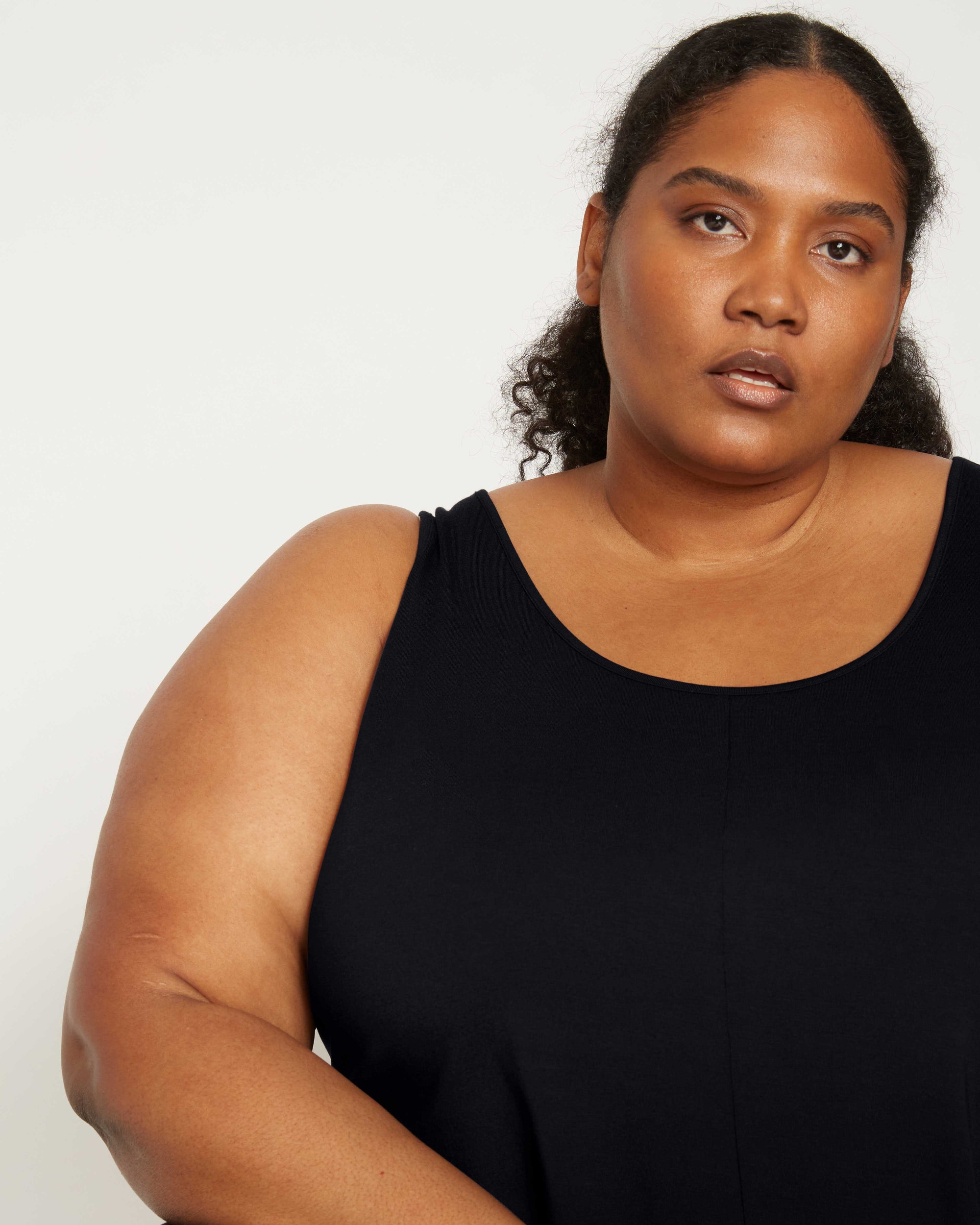 Athena Divine Jersey Dress - Black | Plus Size & Straight Size Women's Fashion | Universal Standard