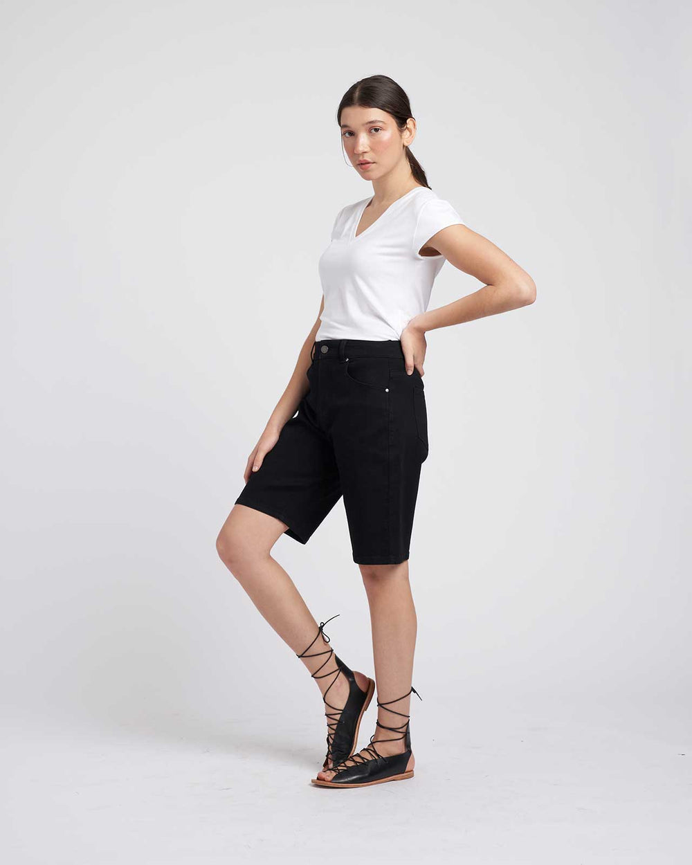 Bae Denim Shorts - Black