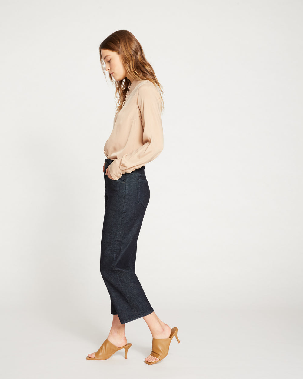 Bae Boyfriend Crop Jeans - Dark Indigo