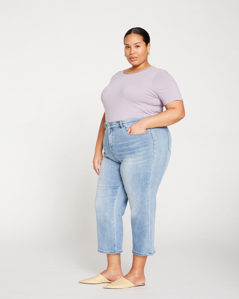 Bae Boyfriend Crop Jeans - Light Blue