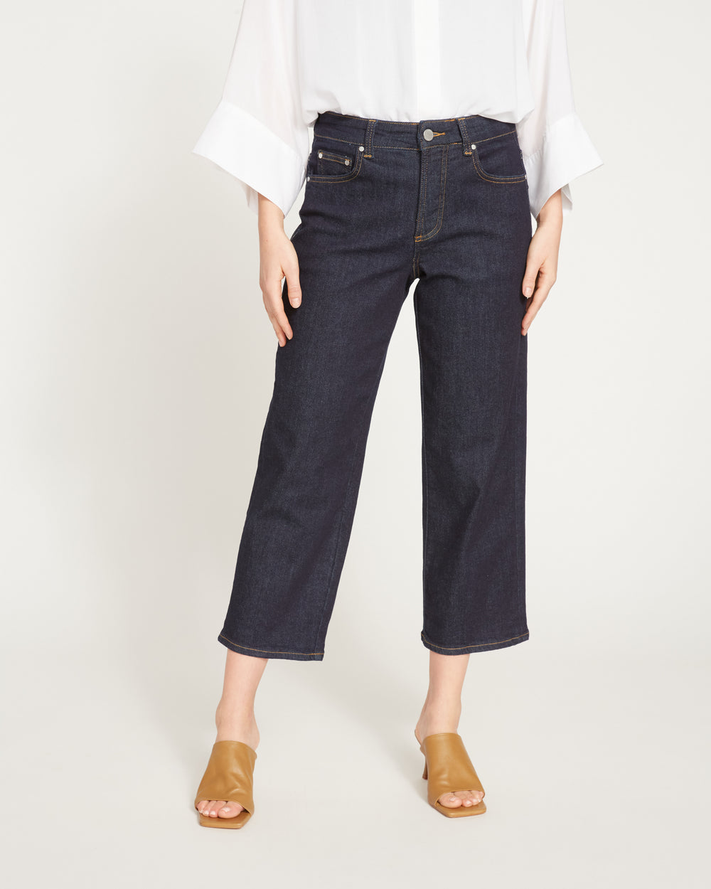 Bae Boyfriend Crop Jeans - Vintage Indigo Selvedge