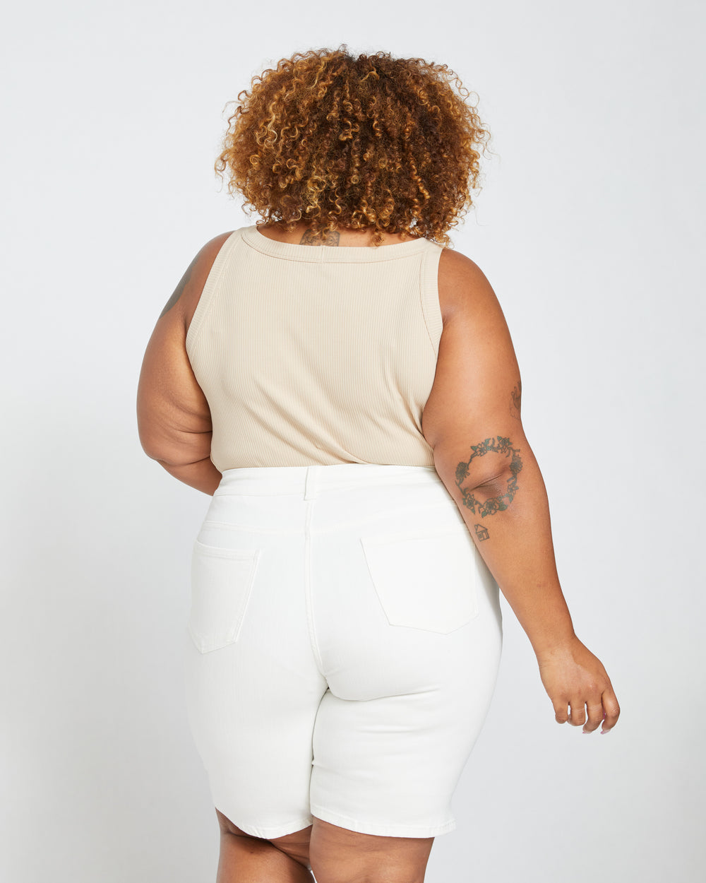Bae Denim Shorts - White
